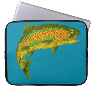 Aspen Leaf Regenbogenforelle 4 Laptopschutzhülle