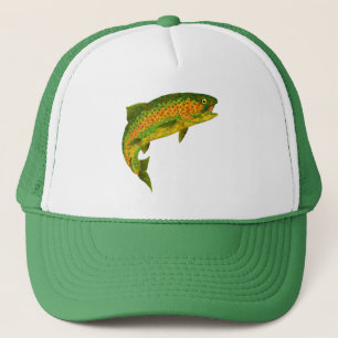 Aspen Leaf Regenbogenforelle 4 Truckerkappe