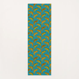 Aspen Leaf Regenbogenforelle Nahtloses Muster 2018 Yogamatte