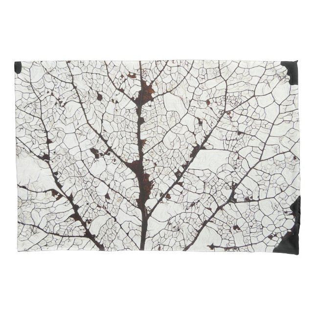 Aspen Leaf Skeleton 1 Kissenbezug (Vorderseite-Links)