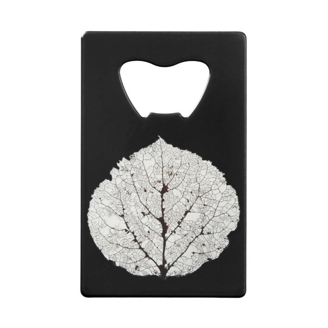 Aspen Leaf Skeleton 1 Kreditkartenflaschenöffner (Vorderseite)