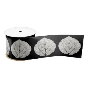 Aspen Leaf Skeleton 1 Satinband