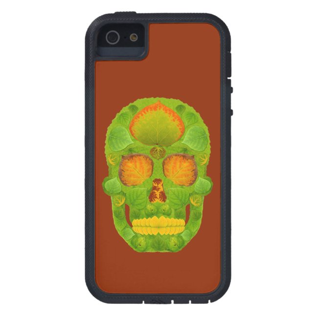 Aspen Leaf Skull 10 Case-Mate iPhone Hülle (Rückseite)