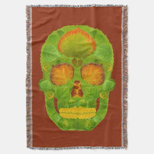 Aspen Leaf Skull 10 Decke (Vorderseite Vertikal)
