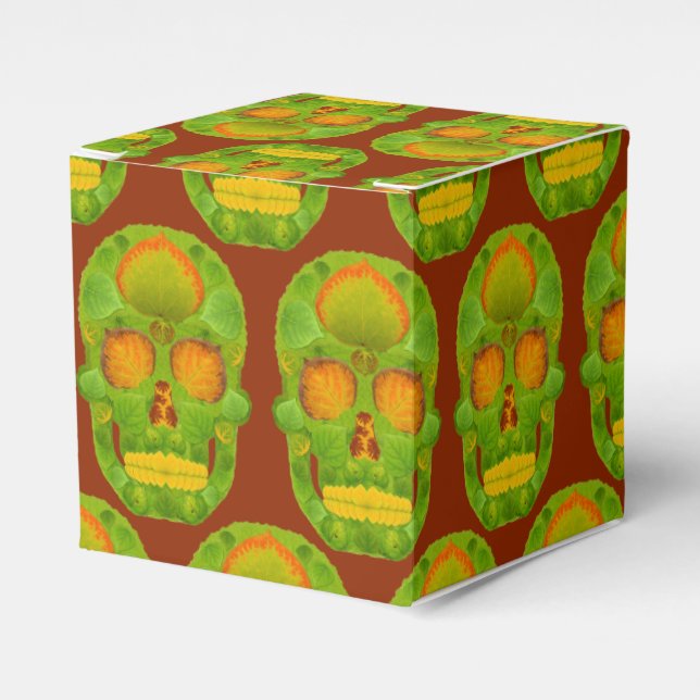 Aspen Leaf Skull 10 Geschenkschachtel (Vorderseite)