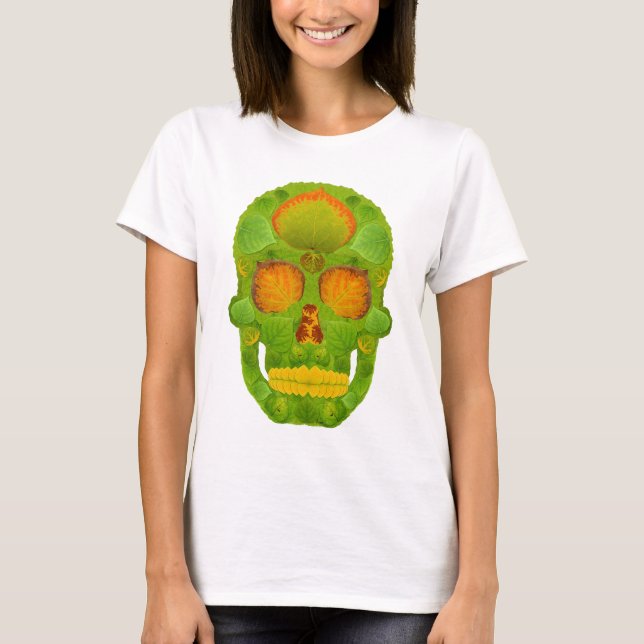Aspen Leaf Skull 10 T-Shirt (Vorderseite)