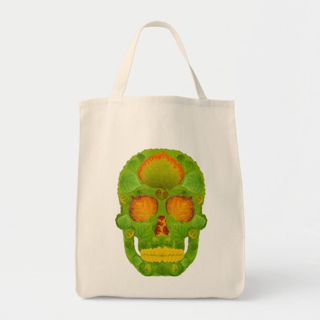 Aspen Leaf Skull 10 Tragetasche (Vorne)