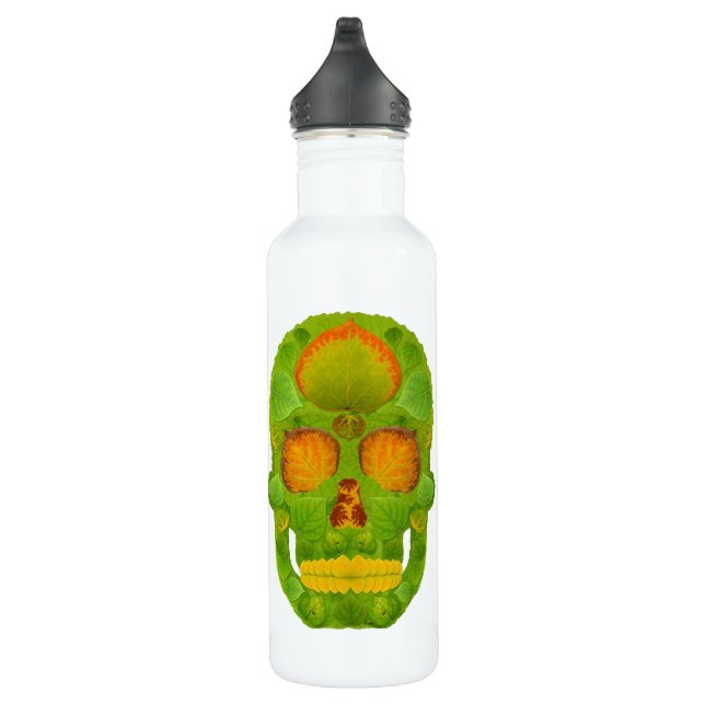 Aspen Leaf Skull 10 Trinkflasche (Rechts)