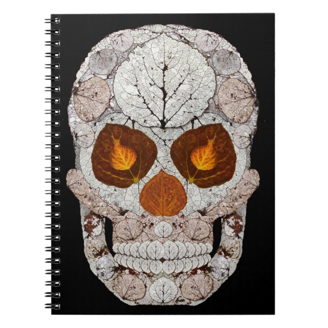 Aspen Leaf Skull 11 Notizblock (Vorderseite)