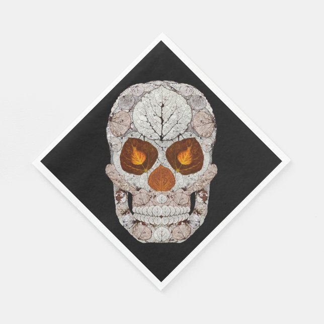 Aspen Leaf Skull 11 Serviette (Ecke)