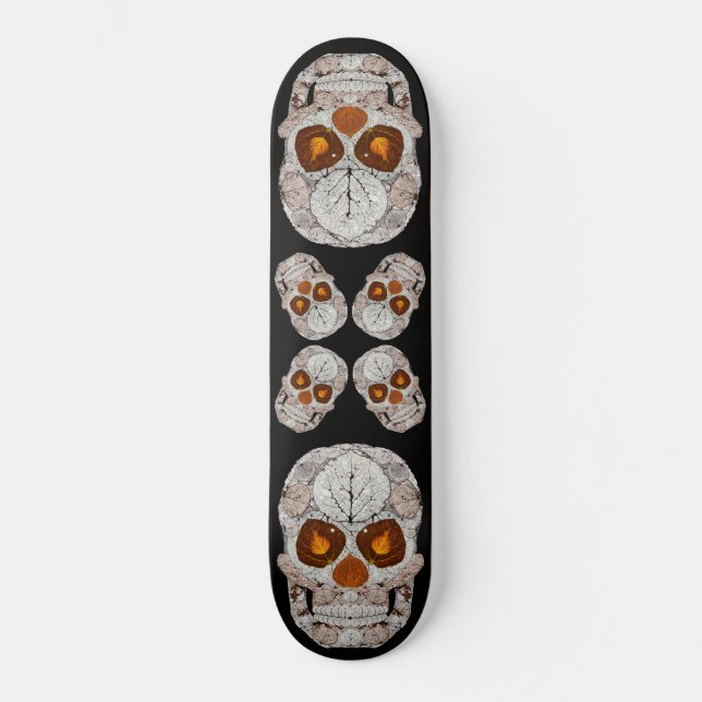 Aspen Leaf Skull 11 Skateboard (Vorderseite)