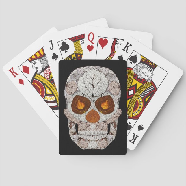 Aspen Leaf Skull 11 Spielkarten (Rückseite)