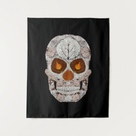 Aspen Leaf Skull 11 Wandteppich