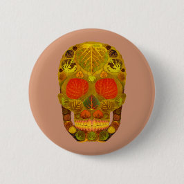 Aspen Leaf Skull 12 Button
