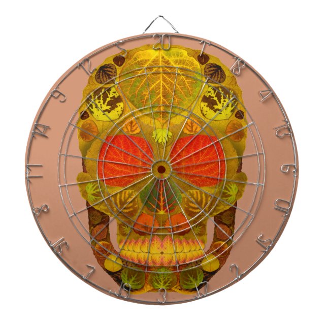 Aspen Leaf Skull 12 Dartscheibe (vorne)