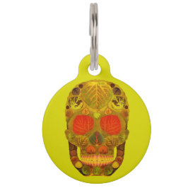 Aspen Leaf Skull 12 Haustiermarke