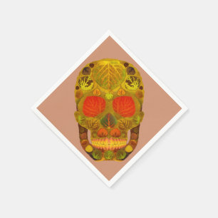 Aspen Leaf Skull 12 Serviette