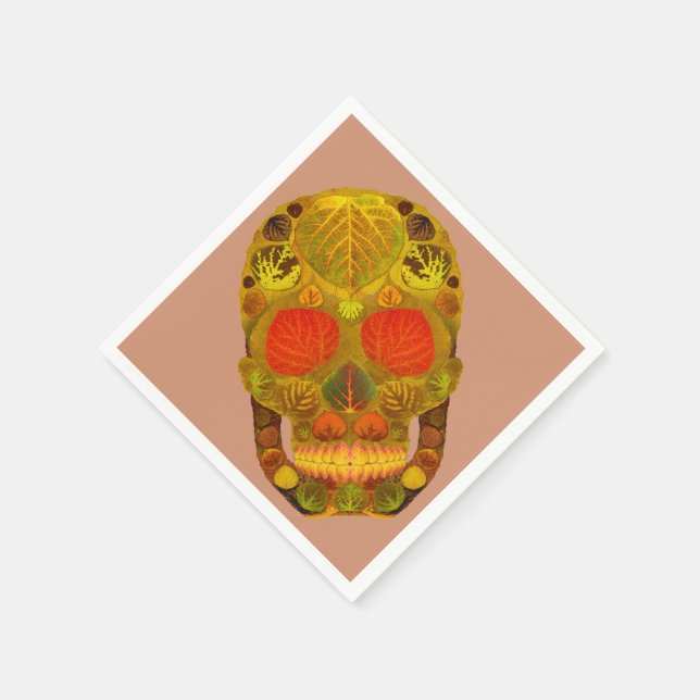 Aspen Leaf Skull 12 Serviette (Ecke)