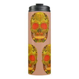 Aspen Leaf Skull 12 Thermosbecher