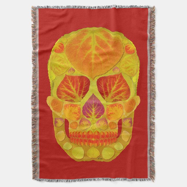 Aspen Leaf Skull 13 Decke (Vorderseite Vertikal)