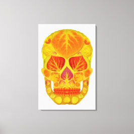 Aspen Leaf Skull 13 Leinwanddruck