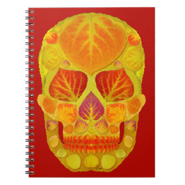 Aspen Leaf Skull 13 Notizblock