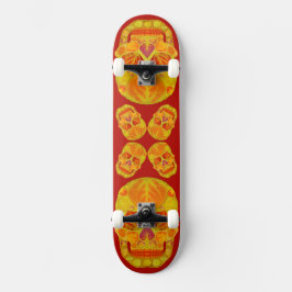 Aspen Leaf Skull 13 Skateboard
