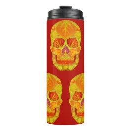 Aspen Leaf Skull 13 Thermosbecher
