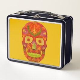 Aspen Leaf Skull 16 Metall Brotdose