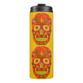 Aspen Leaf Skull 16 Thermosbecher