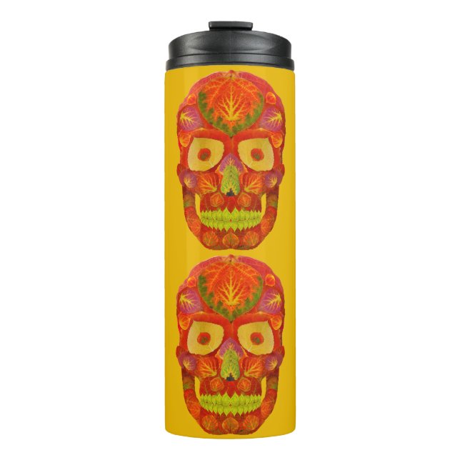 Aspen Leaf Skull 16 Thermosbecher (Vorderseite)