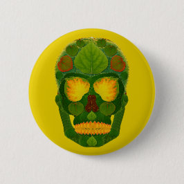 Aspen Leaf Skull 9 Button