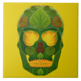 Aspen Leaf Skull 9 Fliese