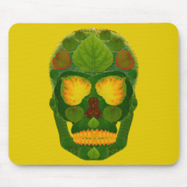Aspen Leaf Skull 9 Mousepad