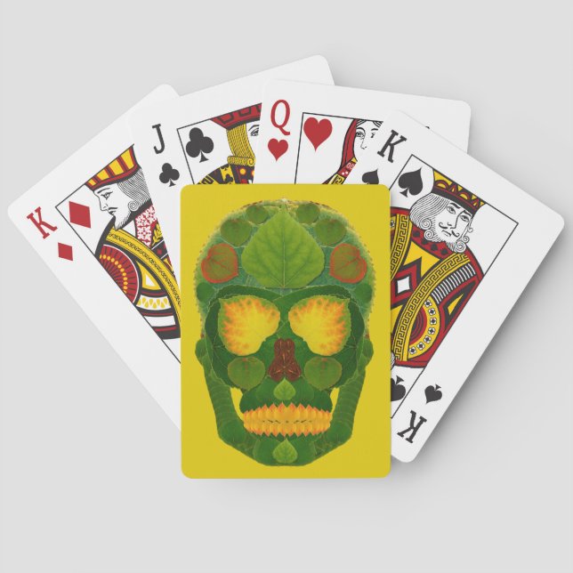 Aspen Leaf Skull 9 Spielkarten (Rückseite)