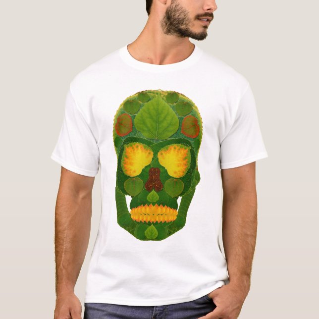 Aspen Leaf Skull 9 T-Shirt (Vorderseite)