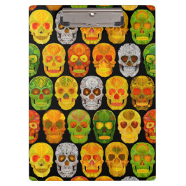 Aspen Leaf Skulls nahtloses Muster 2018 Klemmbrett