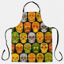 Aspen Leaf Skulls nahtloses Muster 2018 Schürze
