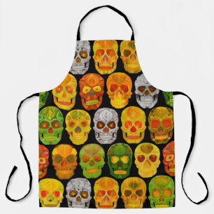 Aspen Leaf Skulls nahtloses Muster 2018 Schürze