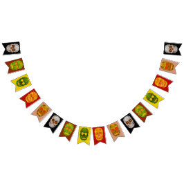 Aspen Leaf Skulls Wimpelkette