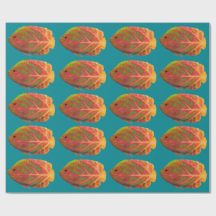 Aspen Leaf Tropische Fische 1 Geschenkpapier