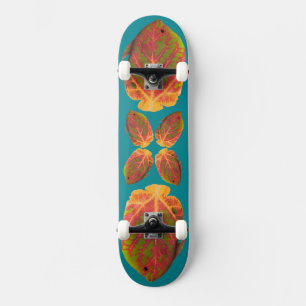 Aspen Leaf Tropische Fische 1 Skateboard
