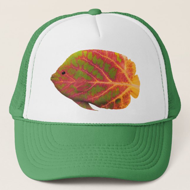 Aspen Leaf Tropische Fische 1 Truckerkappe (Vorderseite)