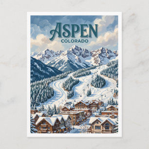 Aspen Mountain Colorado Postkarte