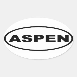Aspen Ovaler Aufkleber