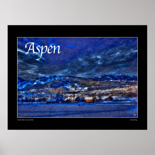 Aspen Poster - Moonlit Meadow (Vorne)