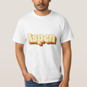 Aspen Retro Vintager Text T-Shirt
