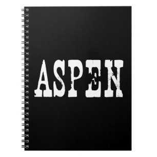 Aspen Schwarz Notizblock