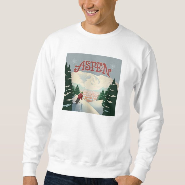 Aspen Skier | Colorado Sweatshirt (Vorderseite)