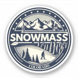 Aspen Snowmass Colorado Ski-, Snowboard-Geschenk Aufkleber